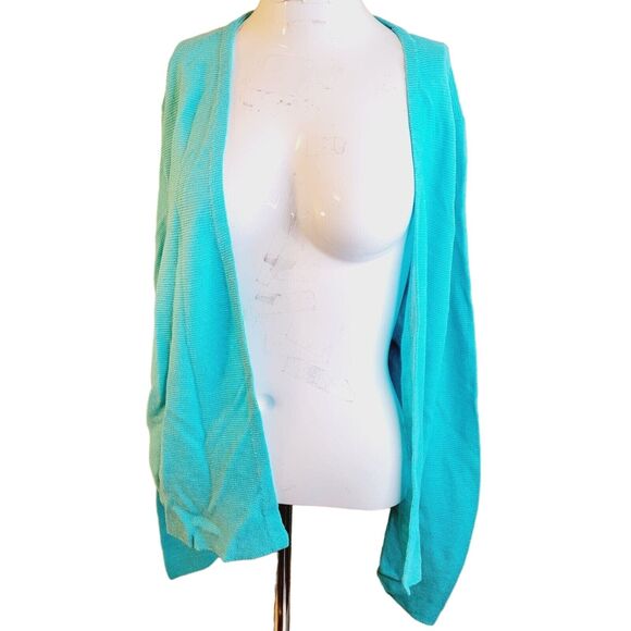 J. Jill Large Sweater women cardigan knit stretch modal linen open adjustable - Picture 3 of 12